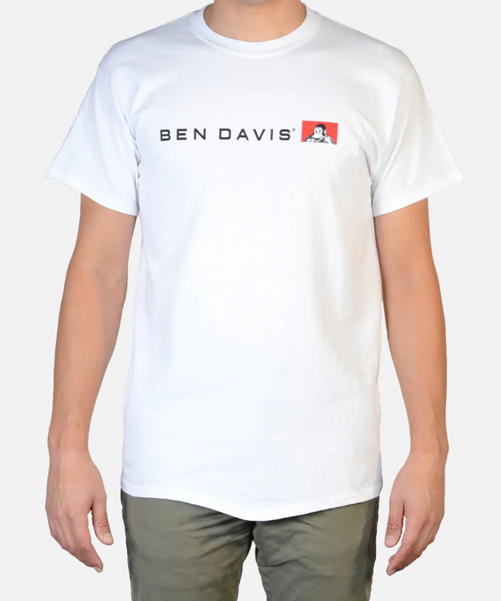 Ben Davis Men's Flatline Logo T-shirt - White