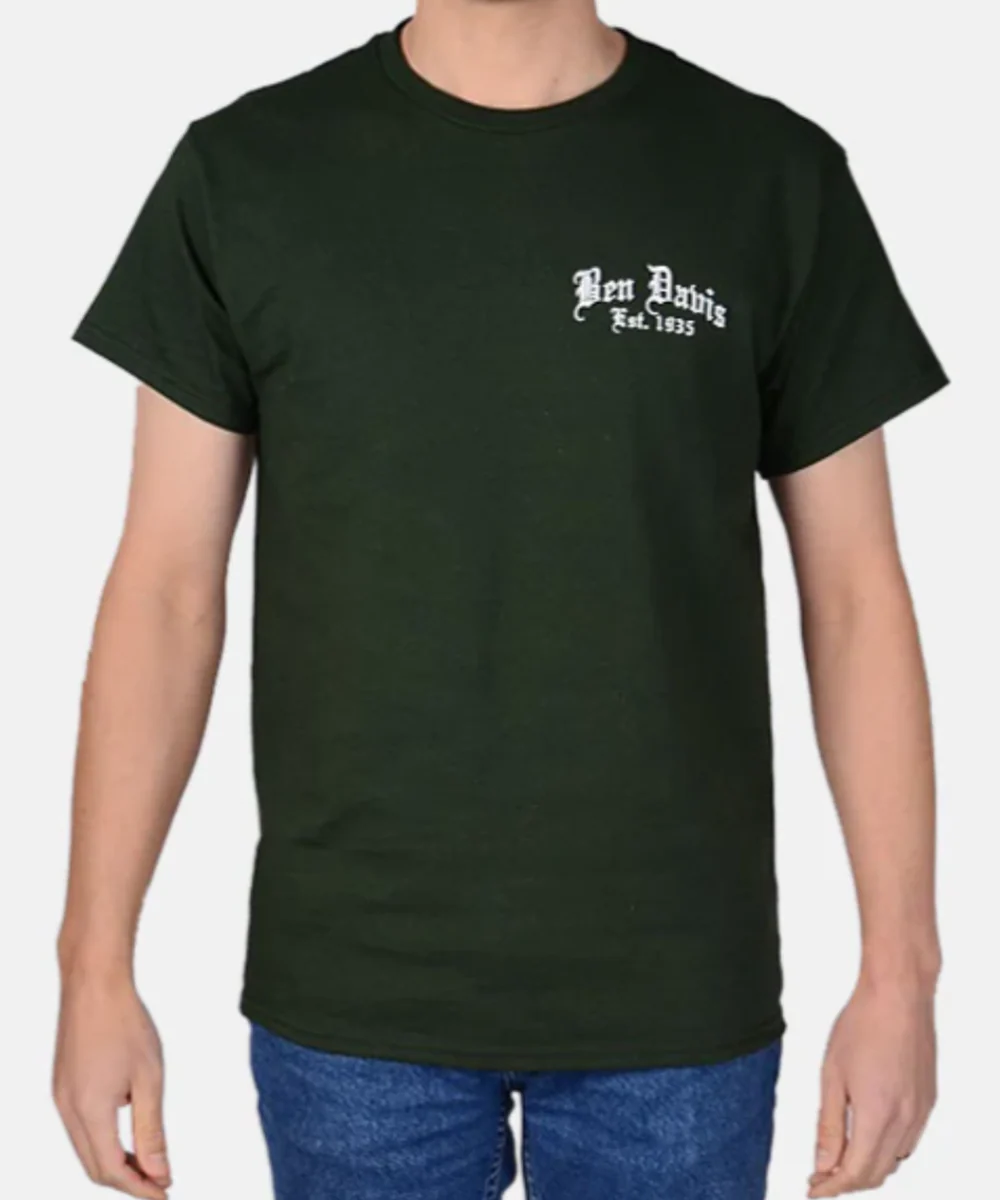 Ben Davis Men's Paisley Logo T-Shirt - Green - Image 2