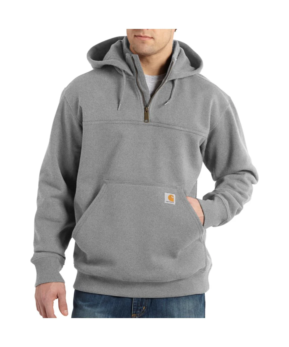 Carhartt Paxton Heavyweight Half-Zip Hooded Sweatshirt - Heather Grey