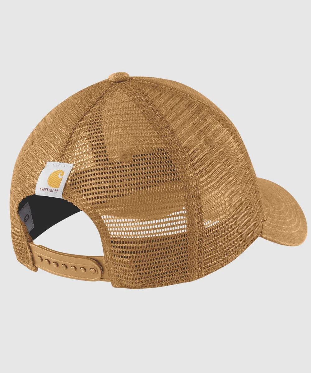 Carhartt Dunmore Mesh Back Logo Graphic Cap - Carhartt Brown - Image 2