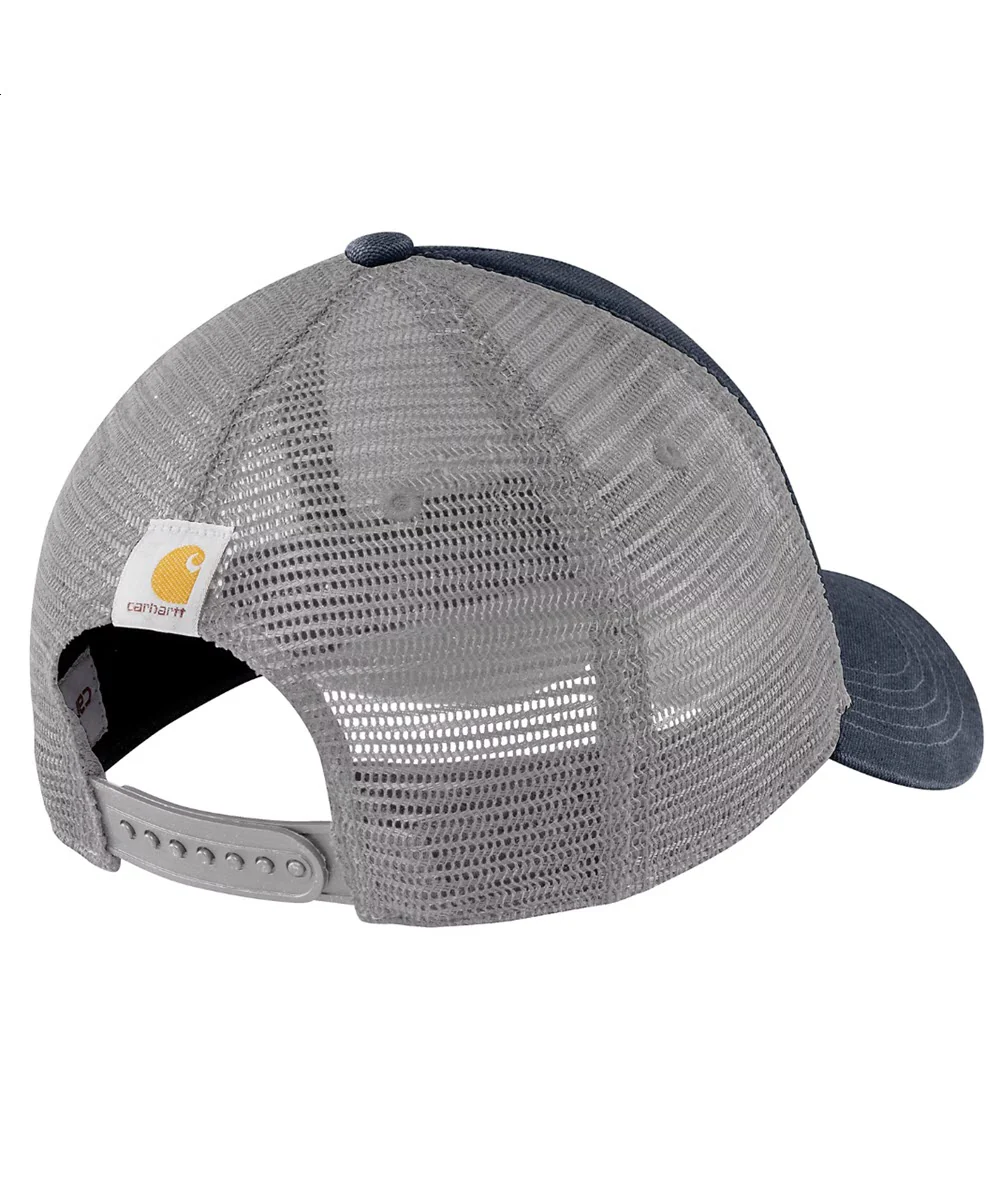 Carhartt Dunmore Mesh Back Logo Graphic Cap - Navy/White - Image 2