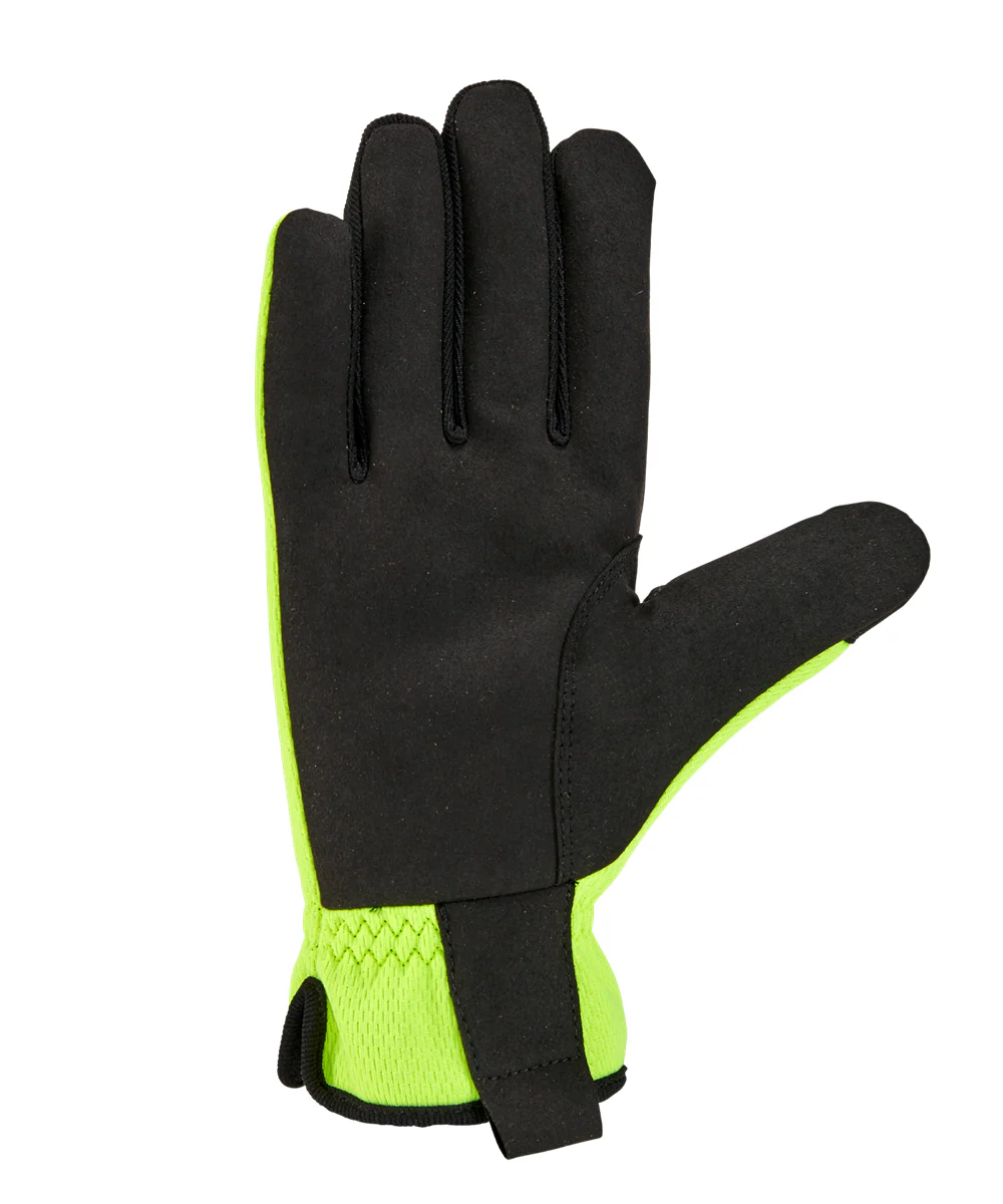 Carhartt Men's High Dexterity Open Cuff Gloves - High Vis Lime - Image 2