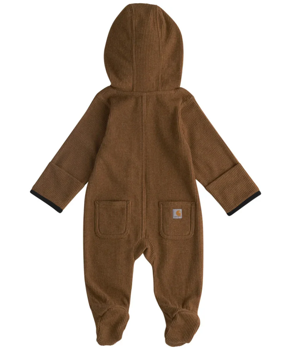 Carhartt Infant Long Sleeve Footed Quilt Coverall - Carhartt Brown - Image 2