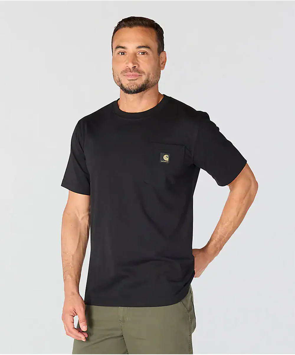 Carhartt Irvine Relaxed Block Camo T-Shirt - Black - Image 3
