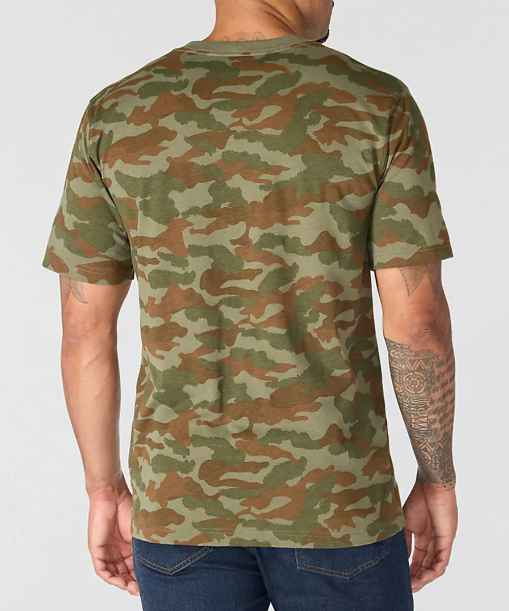 Carhartt Irvine Relaxed Camo T-Shirt - Army Green Camo - Image 3