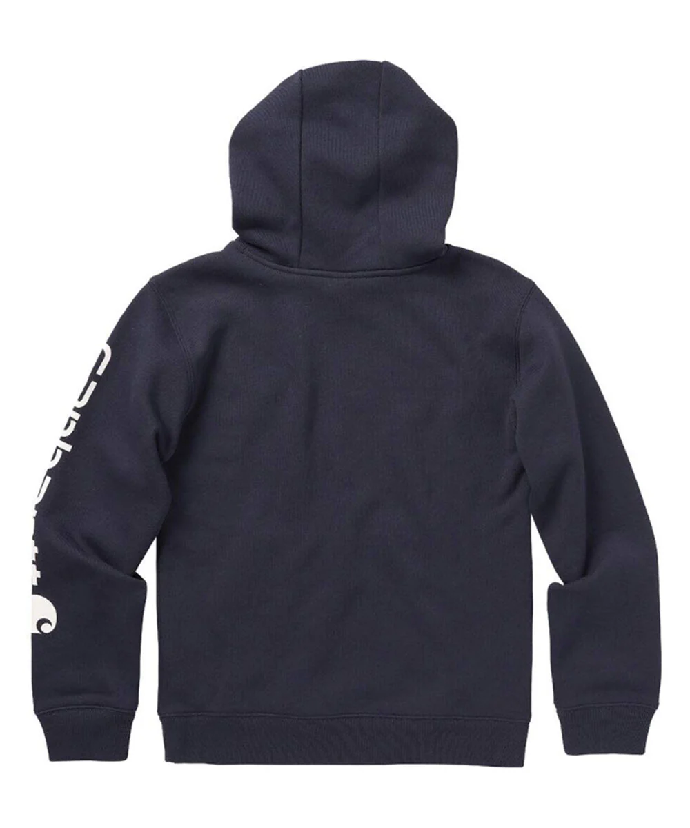 Carhartt Kids Logo Hoodie - Navy Blazer - Image 2