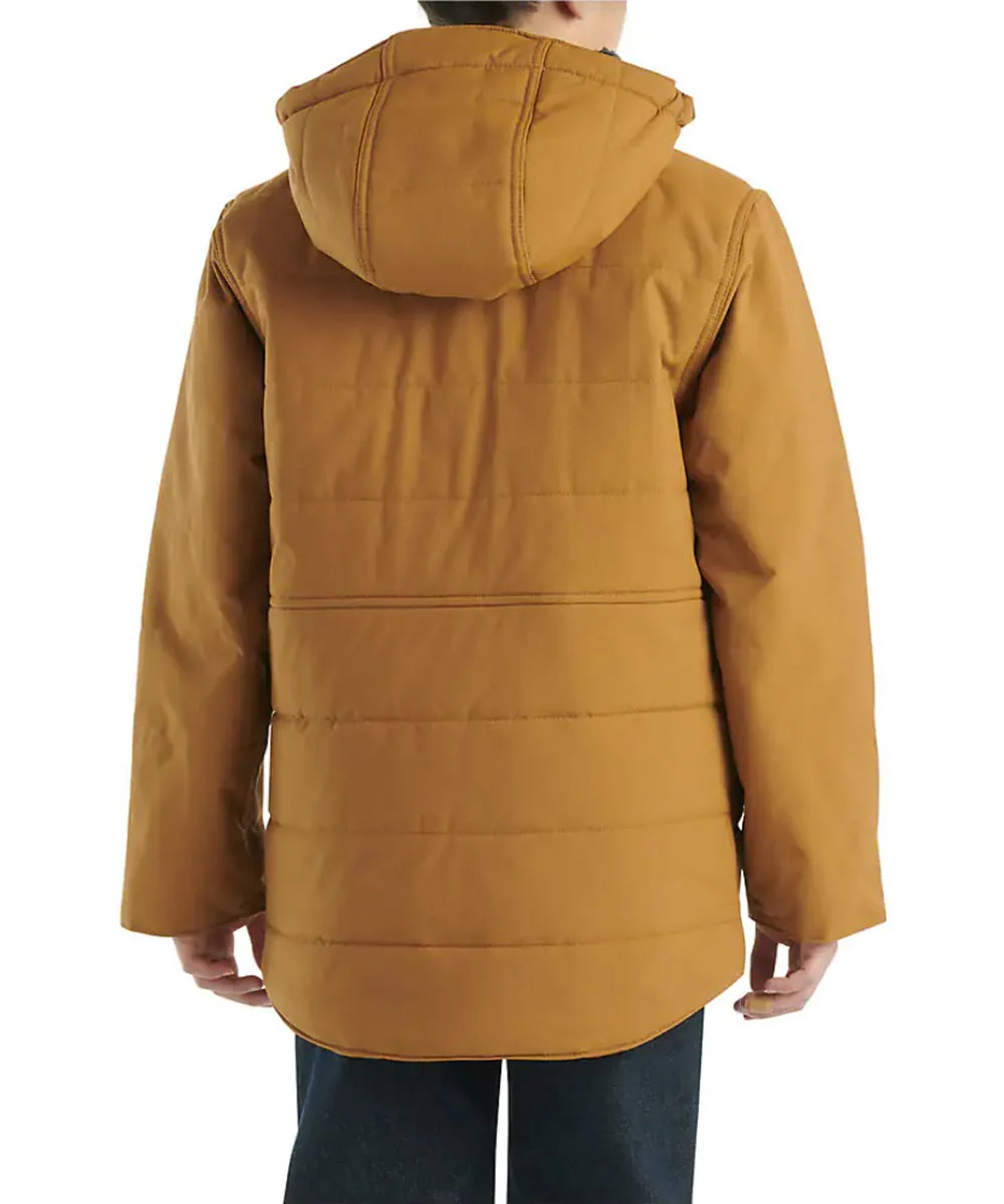 Carhartt Kids Montana Insulate Hooded Jacket - Carhartt Brown - Image 2