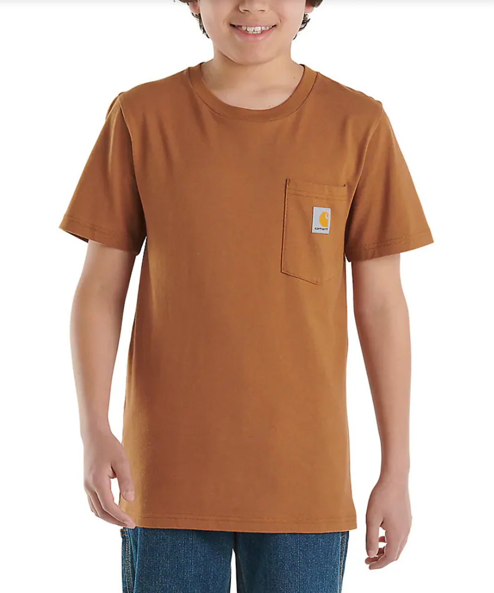 Carhartt Kids Short Sleeve Pocket T-shirt - Carhartt Brown