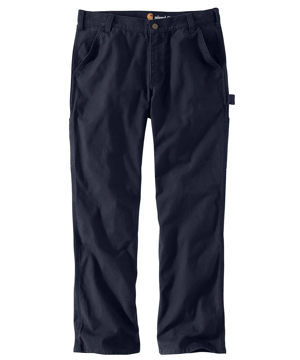 Carhartt Men’s Rugged Flex Relaxed Fit Duck Dungaree - Navy - Image 3