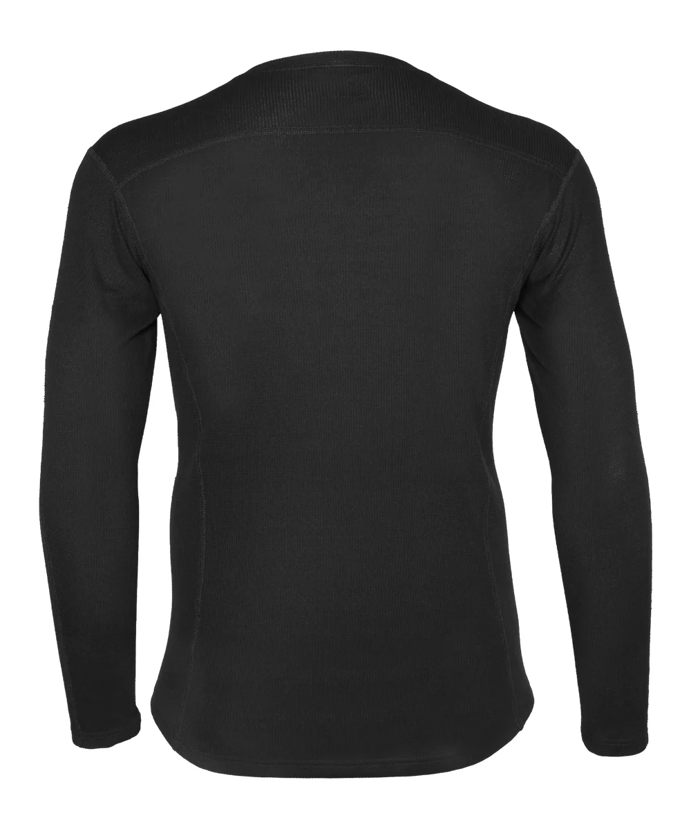 Carhartt Men's Force Midweight Waffle Base Layer Top - Black - Image 3