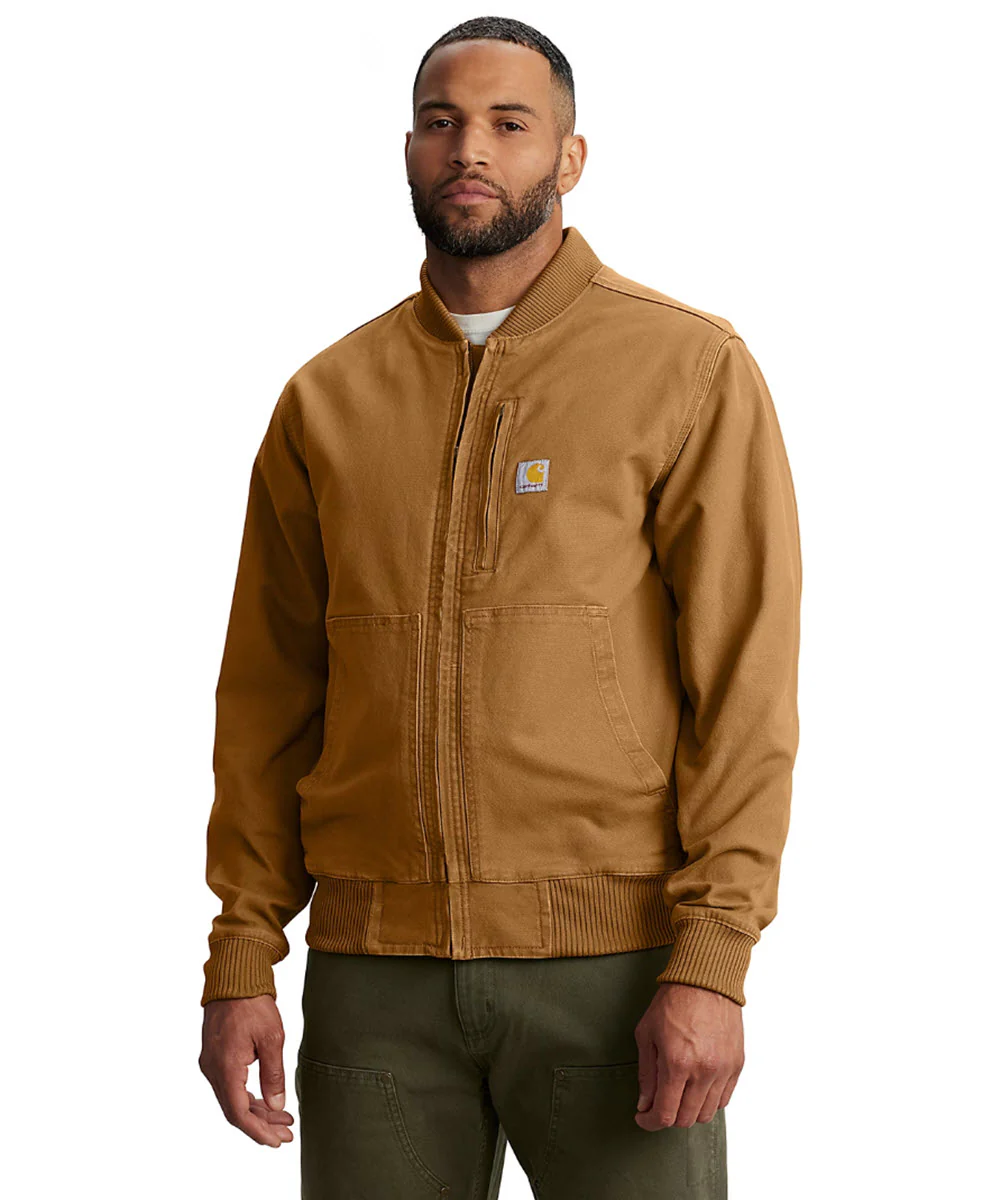 Carhartt Men's Duck Bomber Jacket - Carhartt Brown