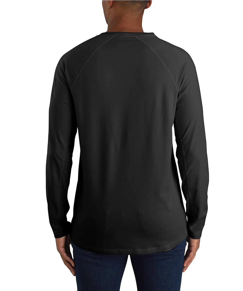 Carhartt Men's Force Long Sleeve Pocket T-shirt - Black - Image 2