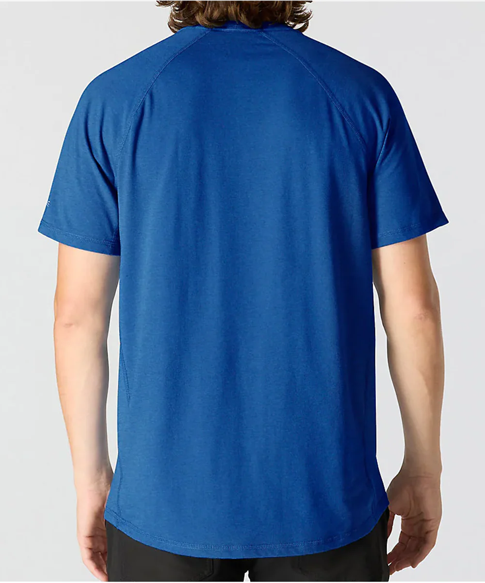 Carhartt Men's Force Short-Sleeve Pocket T-Shirt - Electric Indigo Heather - Image 3