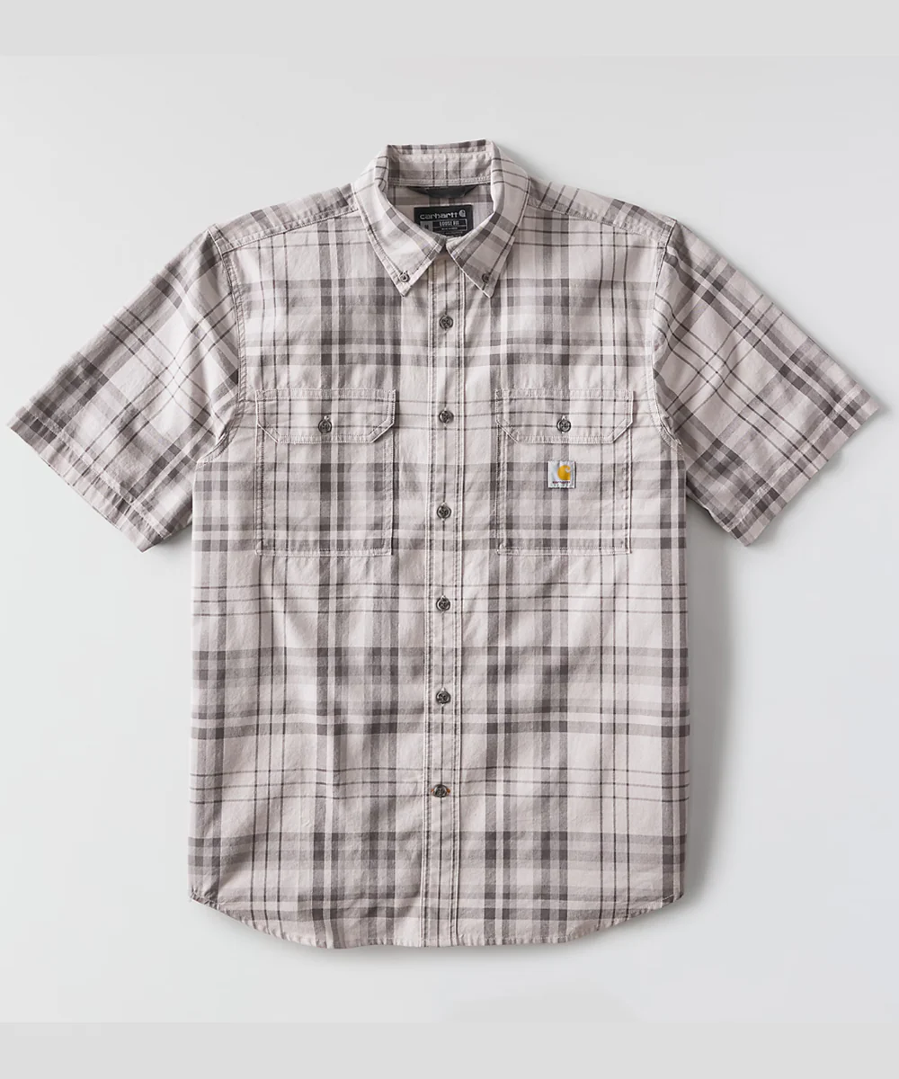 Carhartt Men's Fort Chambray Plaid Shirt - Carhartt Gray - Image 2