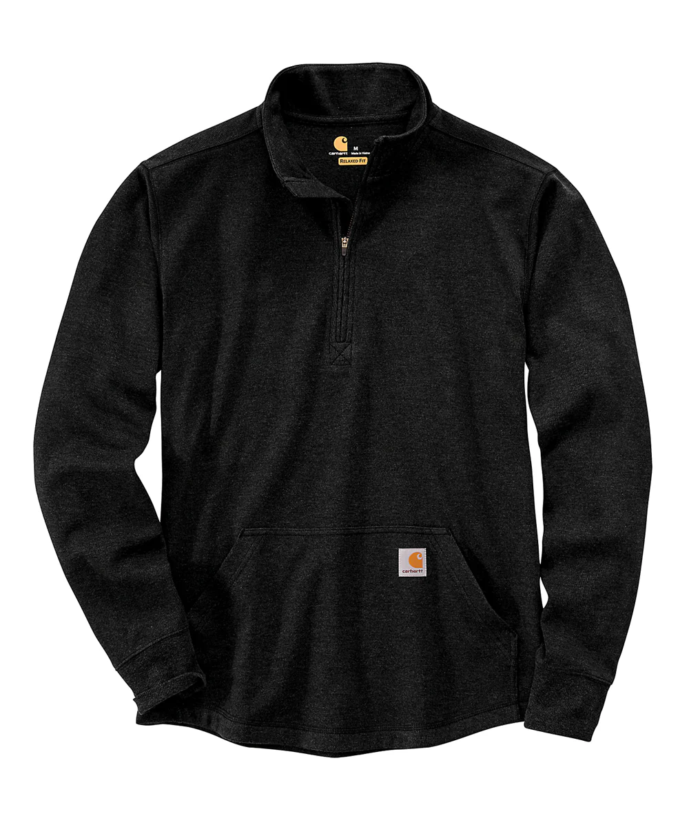 Carhartt Men's Half-Zip Thermal Shirt - Black - Image 2