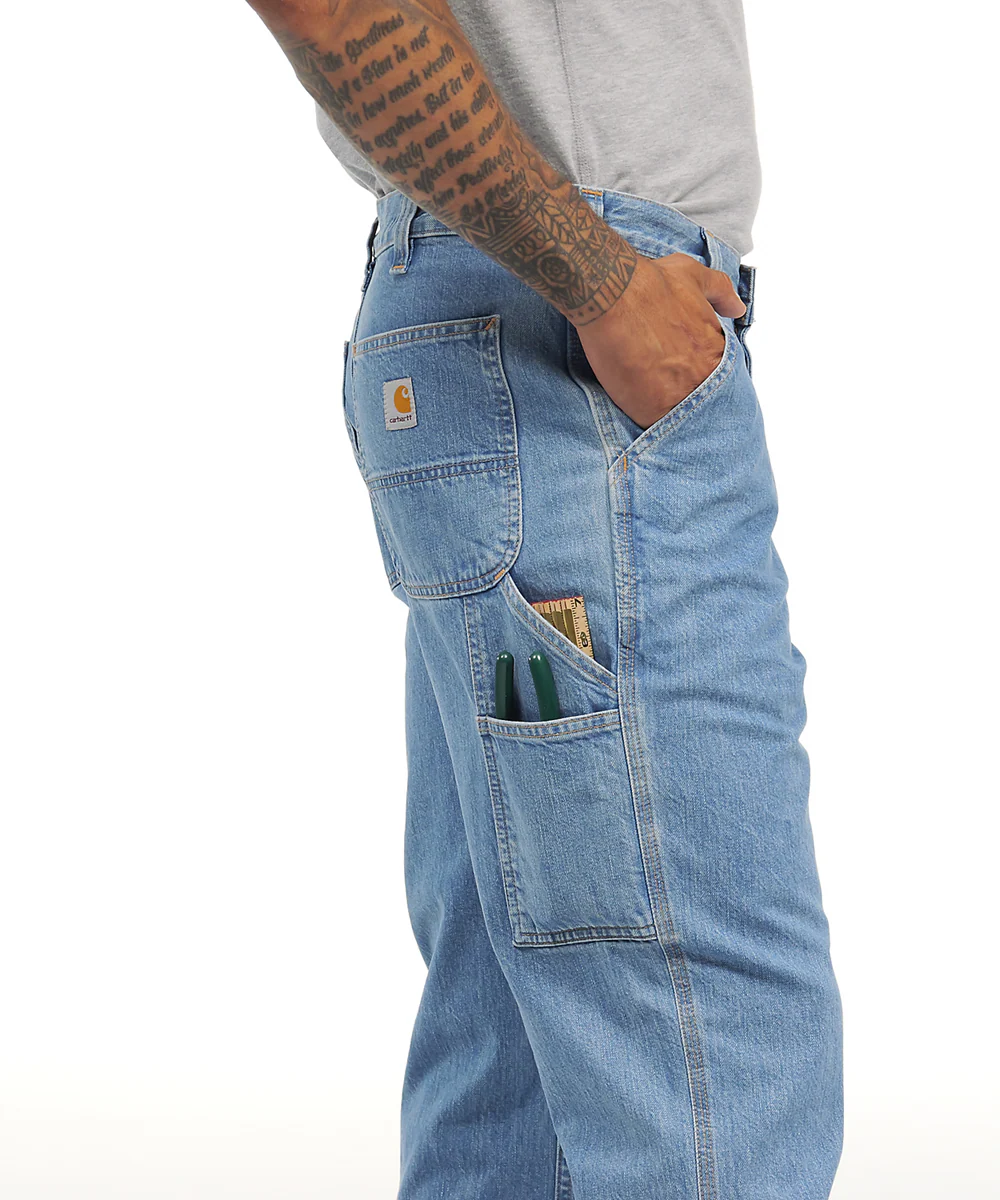 Carhartt Men's Loose Fit Carpenter Jeans - Cove - Image 6