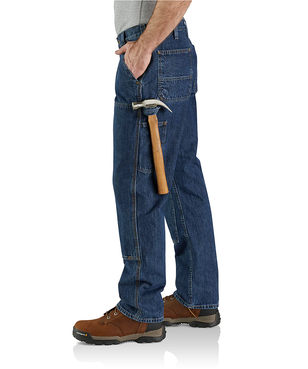 Carhartt Men's Loose Fit Double Front Utility Jeans - Canal - Image 3