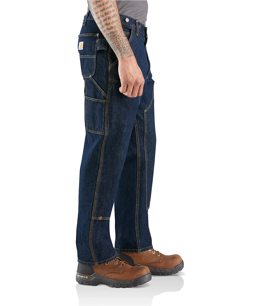 Carhartt Men's Rugged Flex Relaxed Fit Double Front Utility Logger Jeans - Image 3