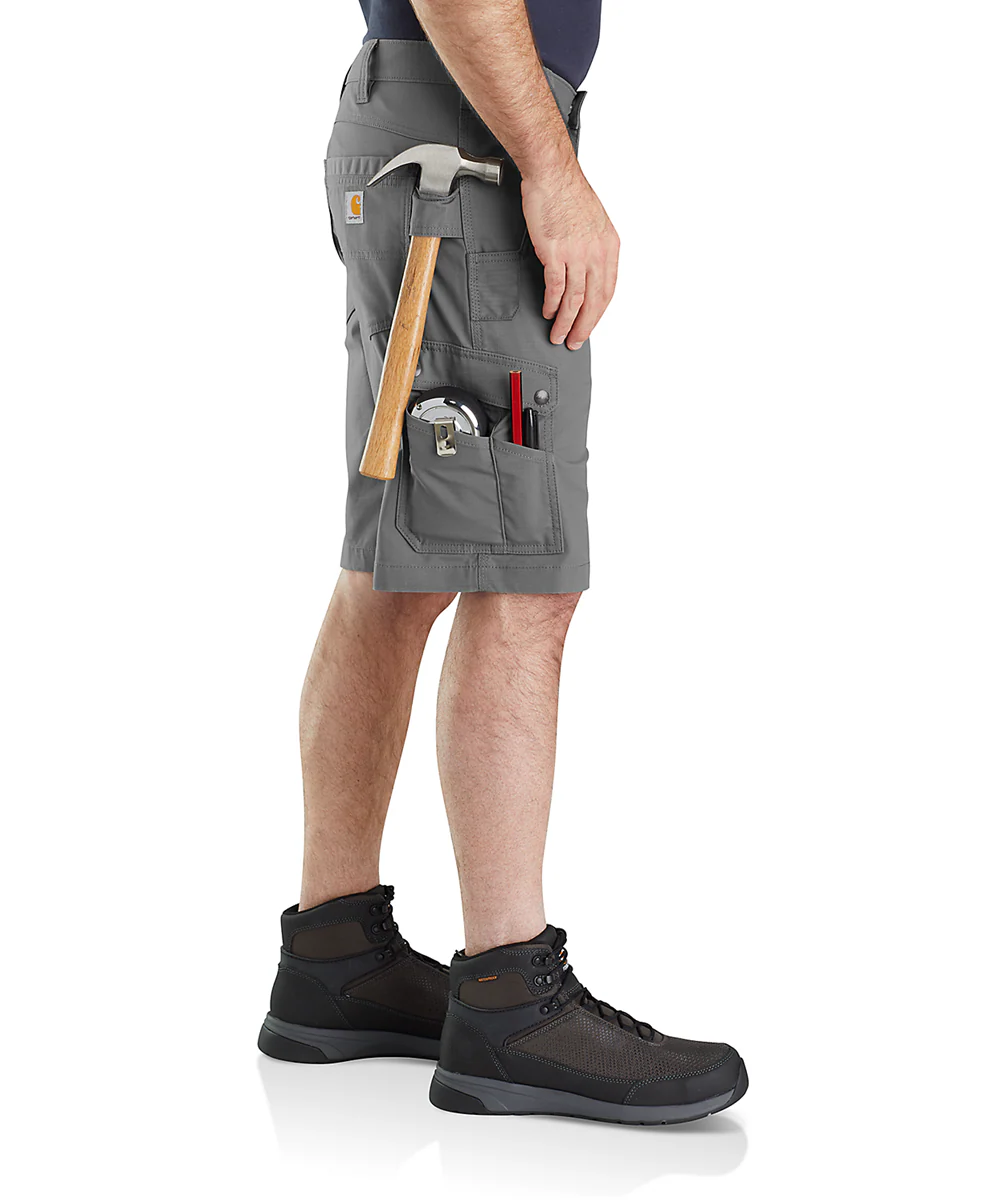 Carhartt Men's Rugged Flex Ripstop Cargo Shorts - Steel - Image 4