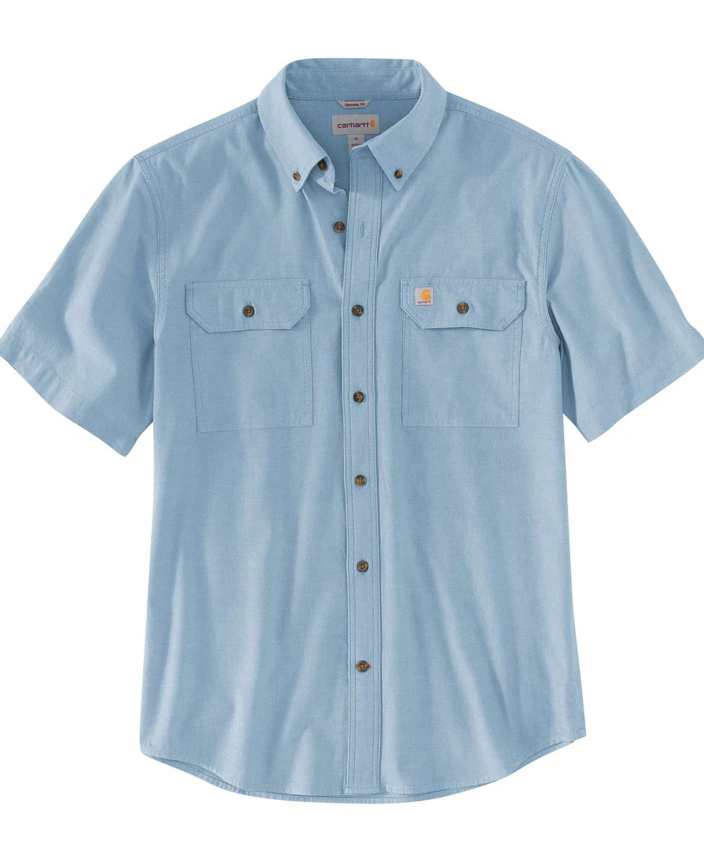 Carhartt Men's Short Sleeve Chambray Shirt - Chambray Blue - Image 3