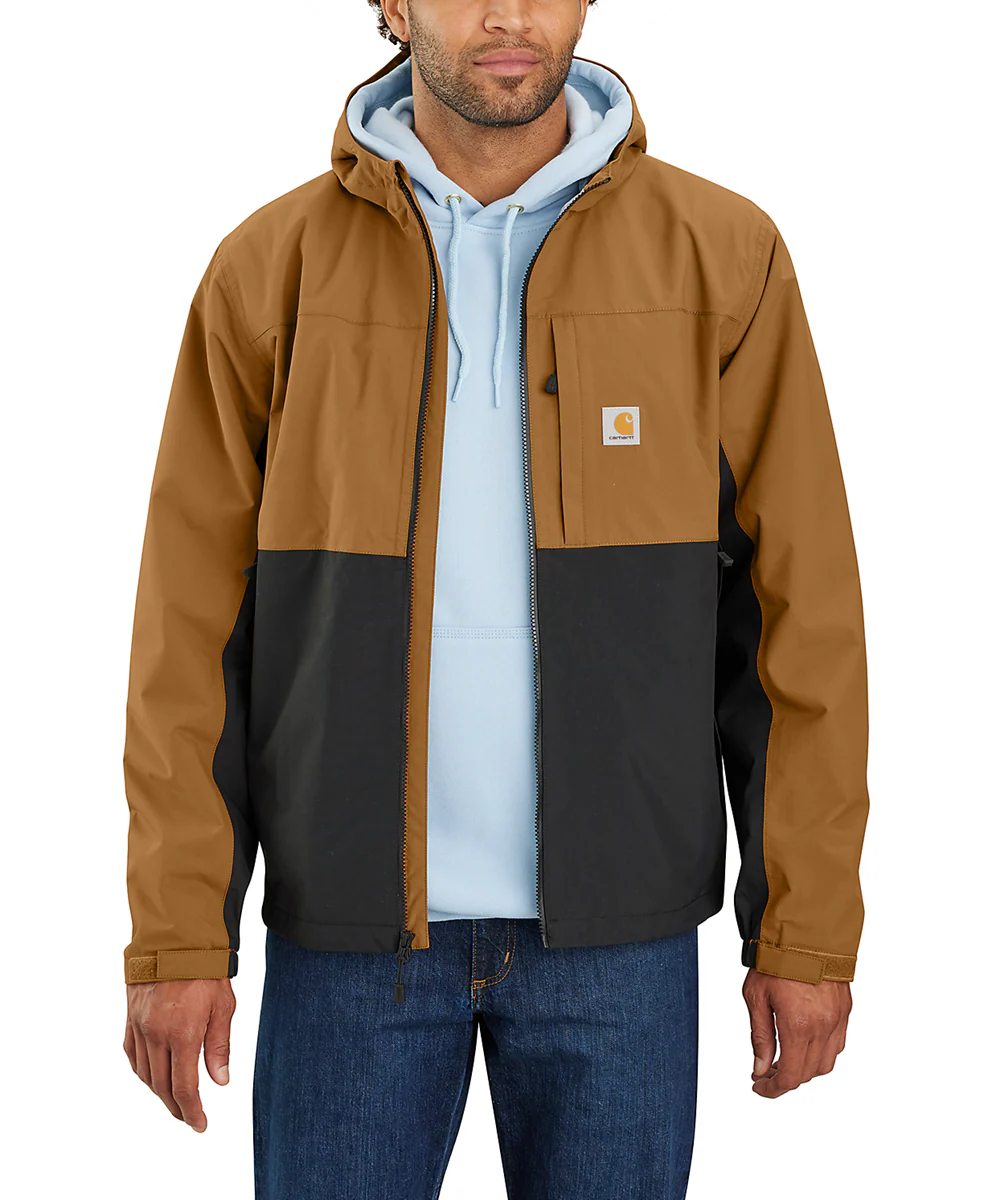 Carhartt Men's Storm Defender Packable Jacket - Brown/Black - Image 3