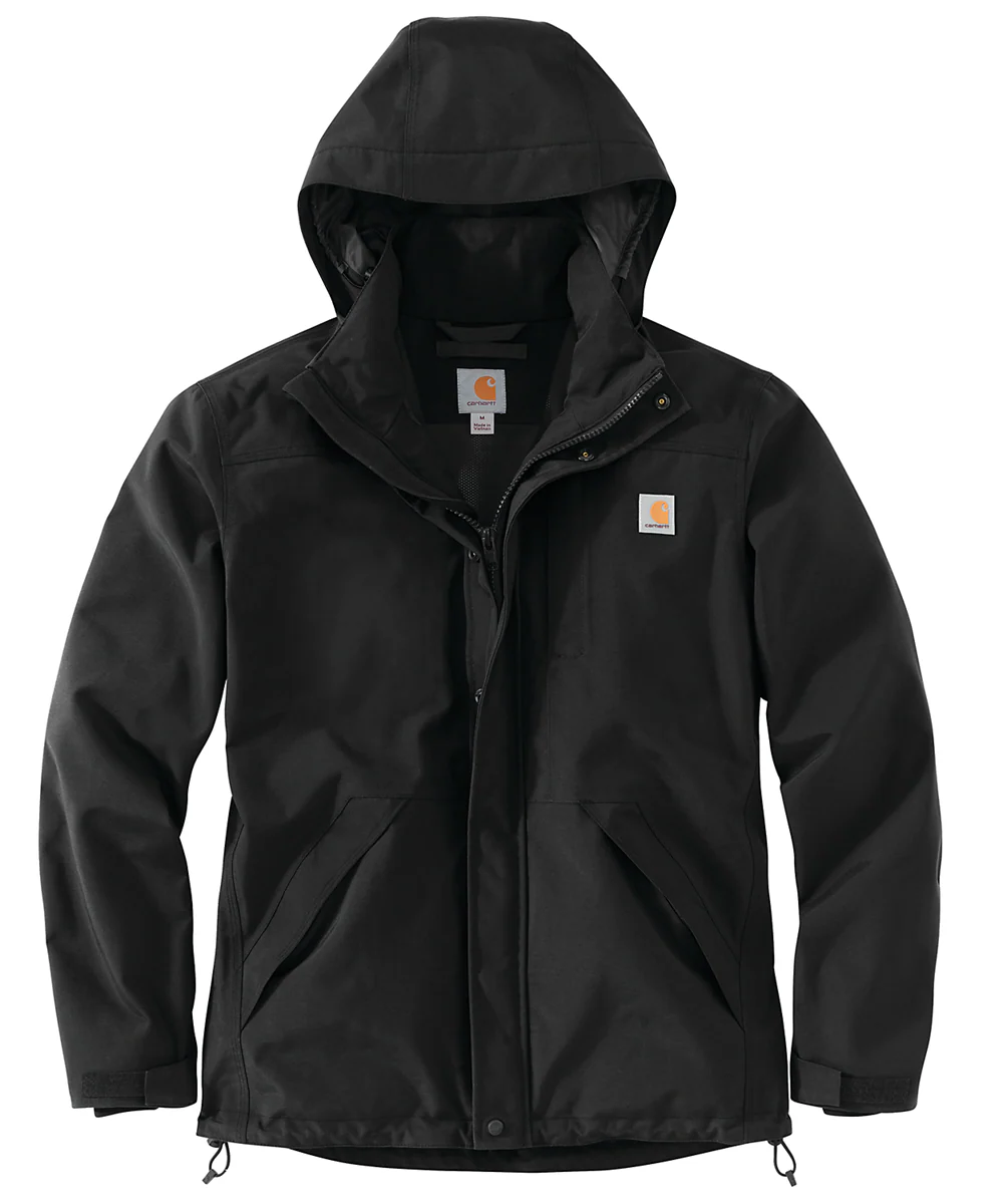 Carhartt Men's Waterproof Shoreline Jacket - Black - Image 2