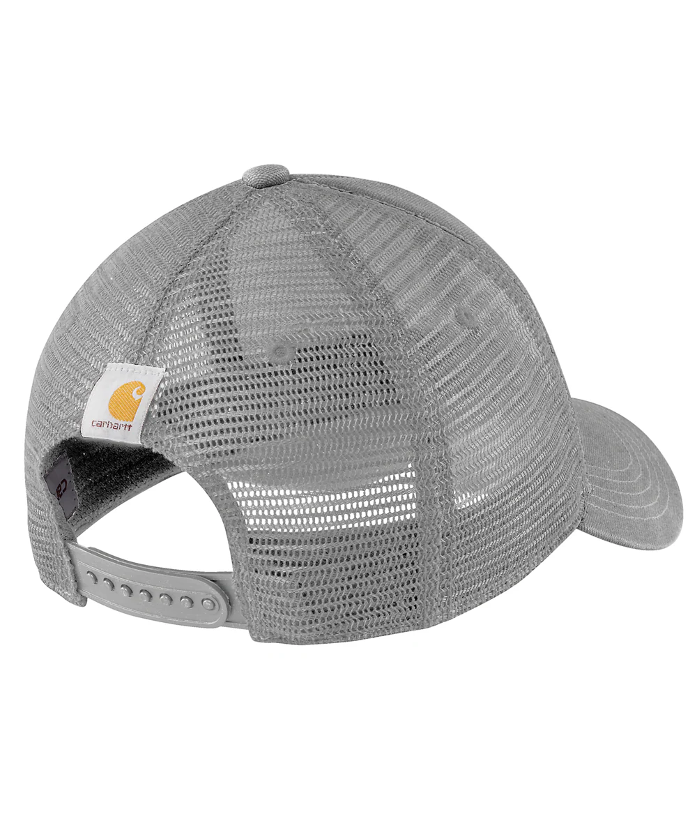 Carhartt Dunmore Mesh Back Logo Graphic Cap - Asphalt/Black - Image 2