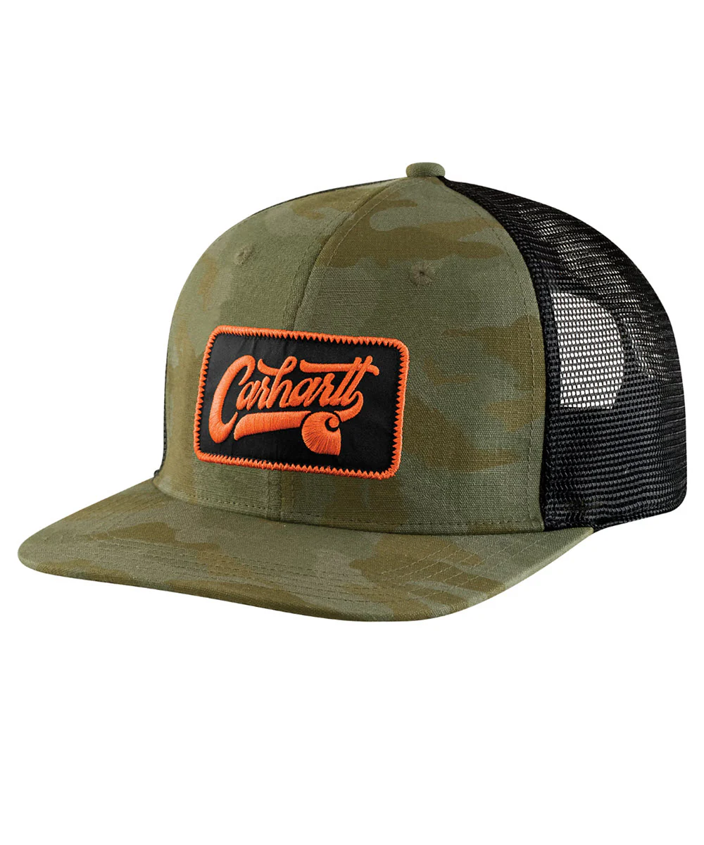 Carhartt Mesh Back Patch Cap - Army Green Camo