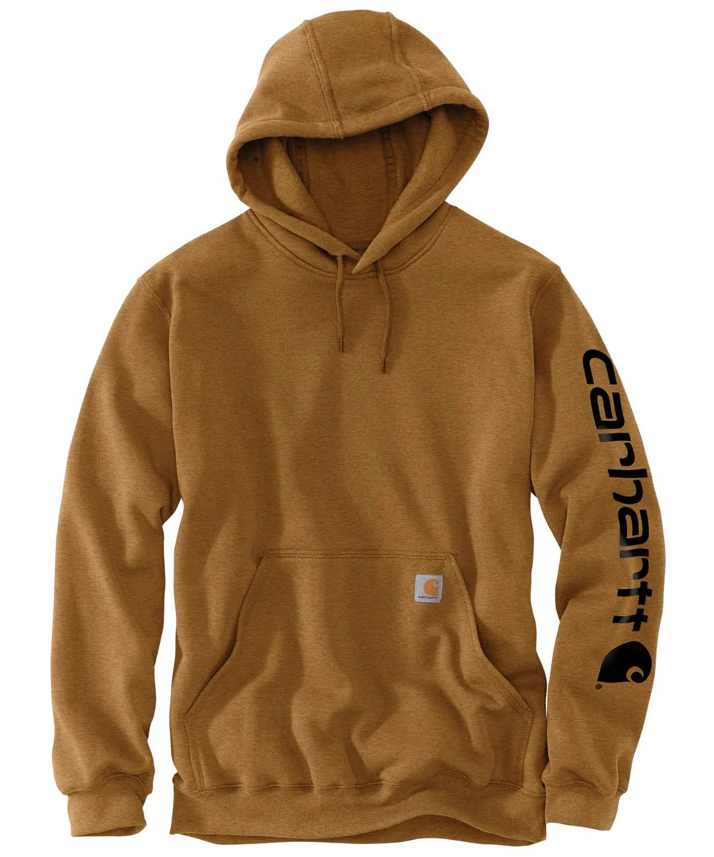 Carhartt Midweight Logo Hooded Sweatshirt - Carhartt Brown - Image 2