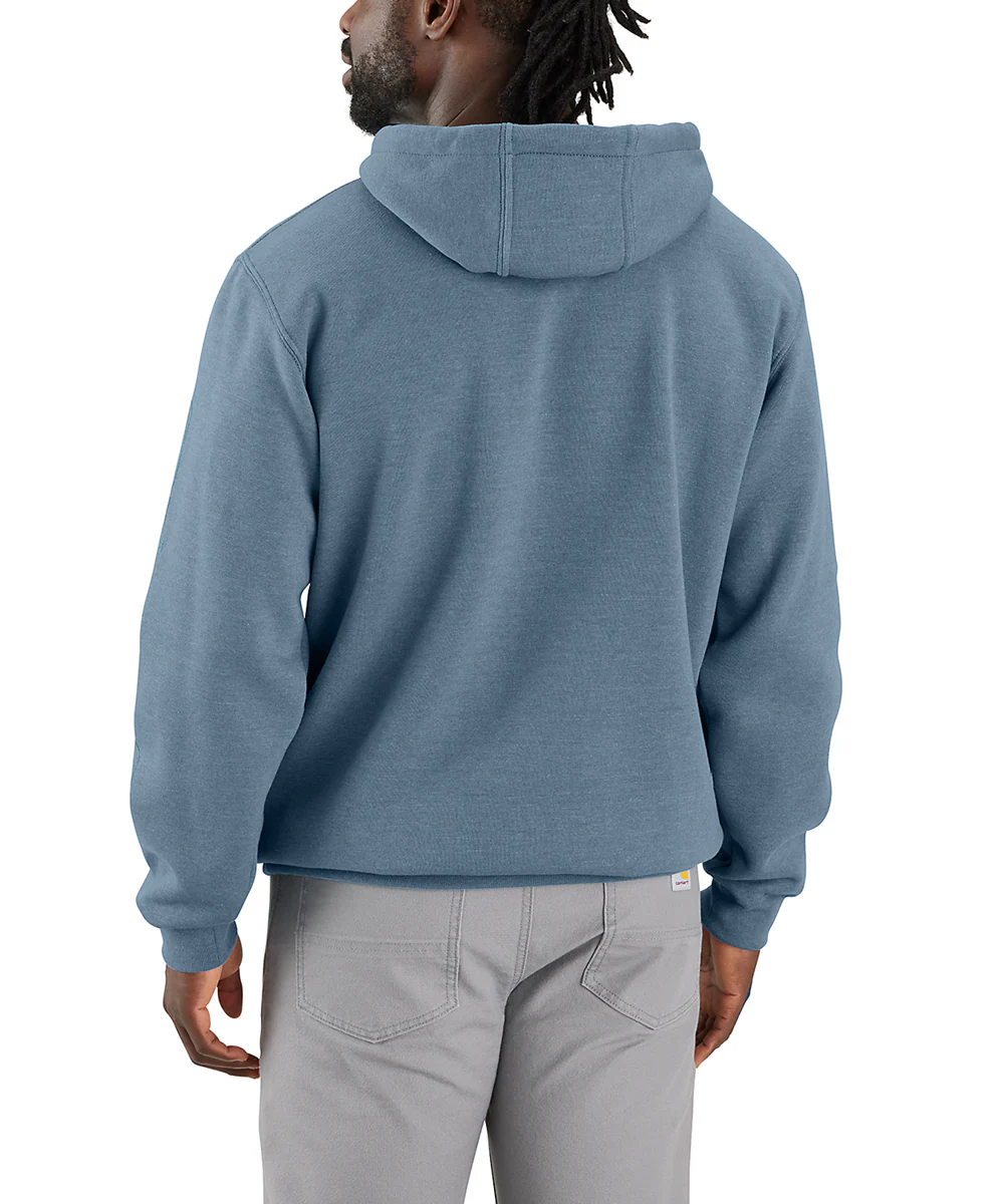 Carhartt Midweight Logo Hooded Sweatshirt - Thundercloud Heather - Image 3