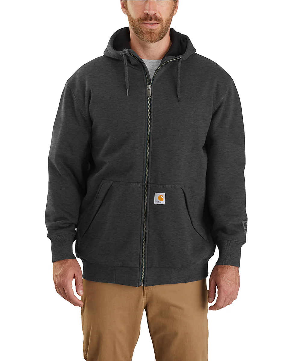 Carhartt Midweight Thermal Lined Full Zip Sweatshirt - Carbon Black - Image 2