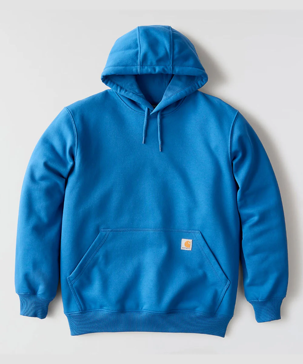 Carhartt Paxton Heavyweight Hooded Sweatshirt - Dark Blue Horizon - Image 2