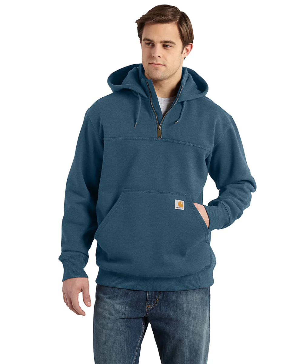 Carhartt Paxton Heavyweight Hooded Sweatshirt - Storm Blue Heather