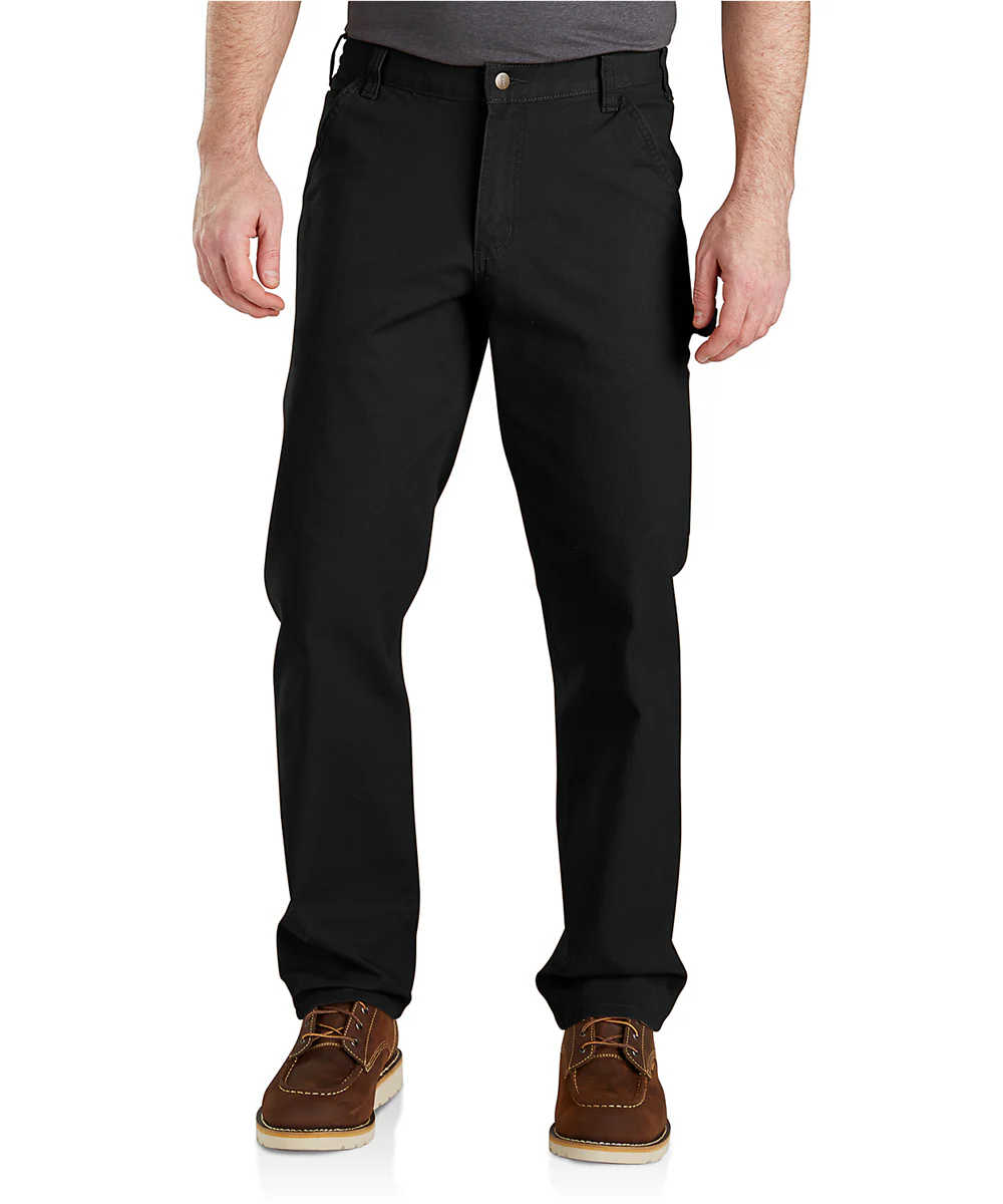 Carhartt Men’s Rugged Flex Relaxed Fit Duck Dungaree - Black