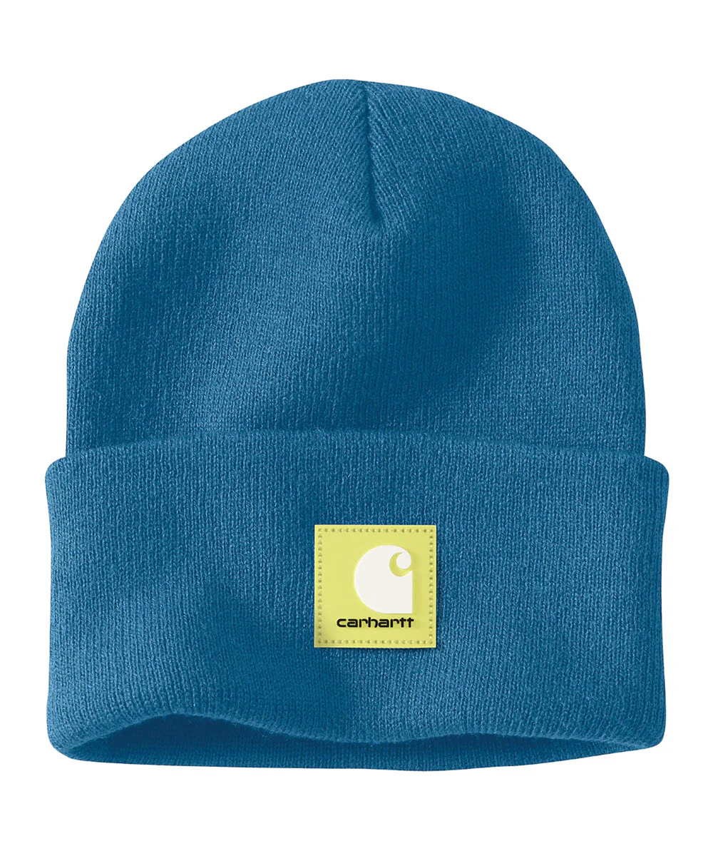 Carhartt Rubber Patch Knit Beanie - Horizon Blue