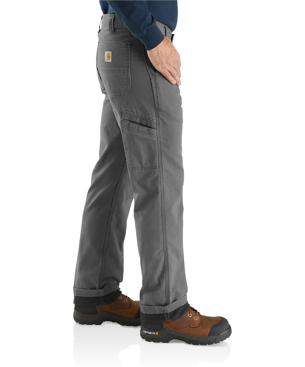 Carhartt Rugged Flex Rigby Dungaree Knit Lined Pant - Gravel - Image 3