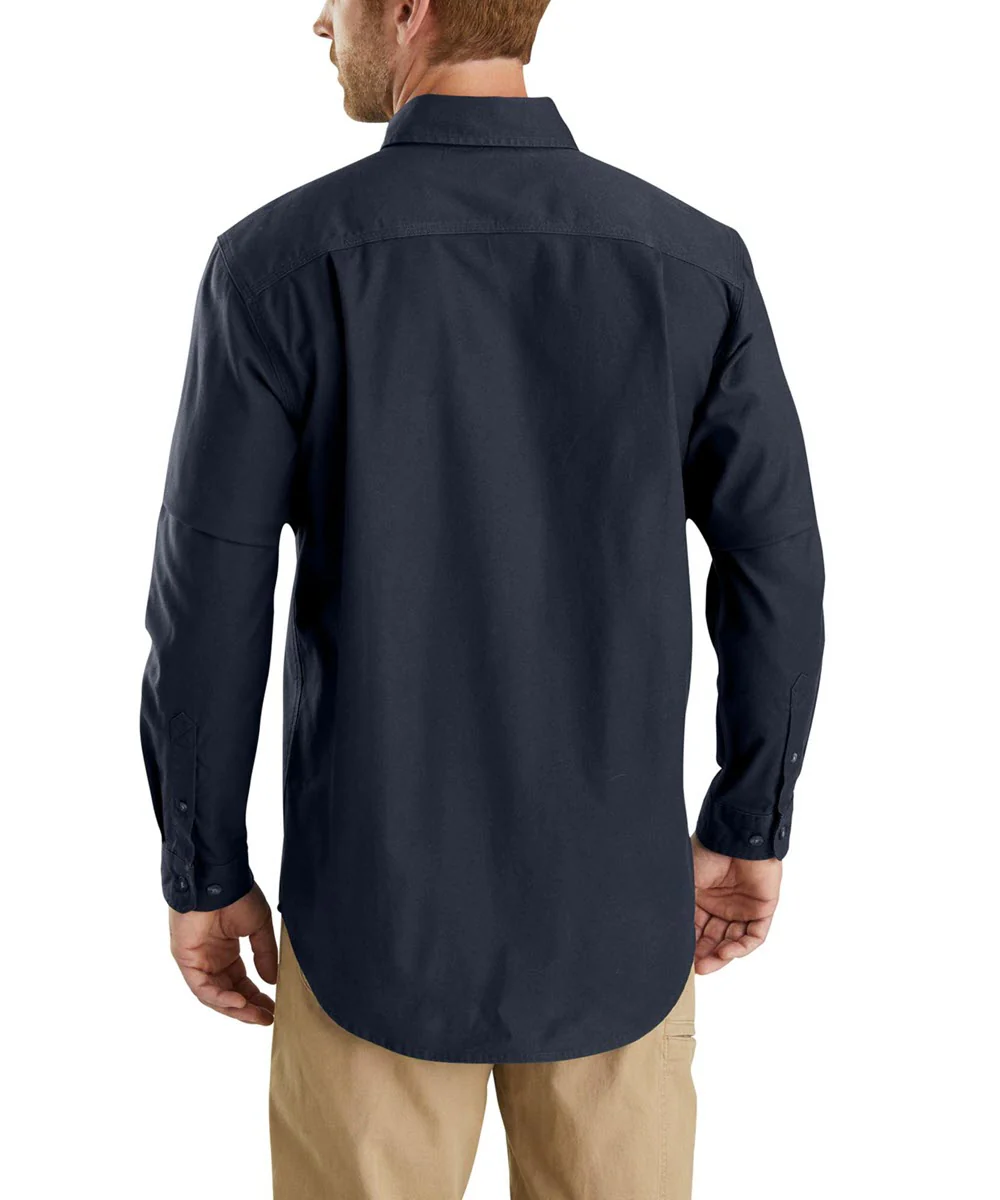Carhartt Rugged Flex Rigby Long Sleeve Work Shirt - Navy - Image 2