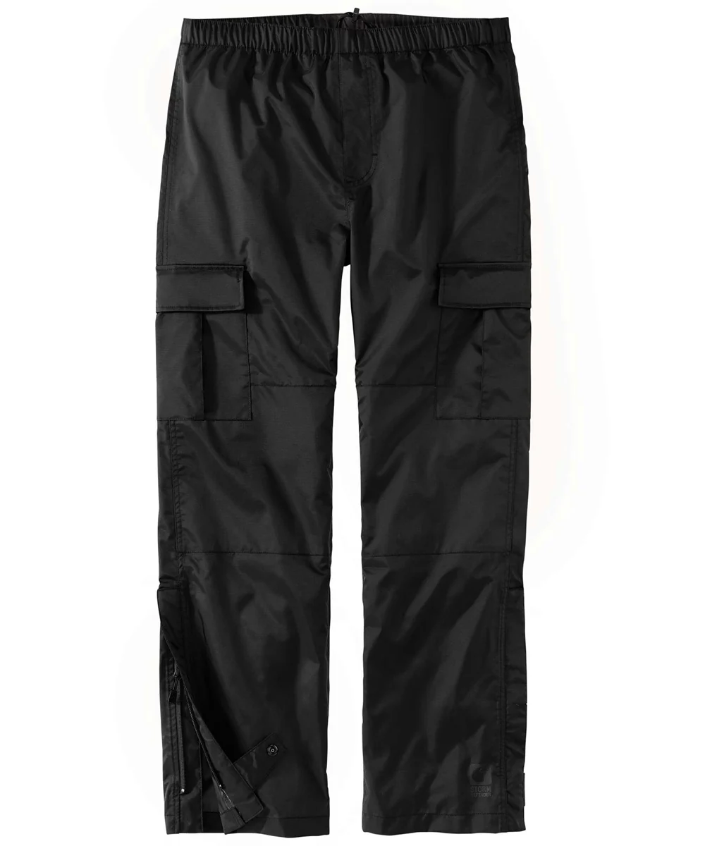 Carhartt Storm Defender Waterproof Rain Pants - Black - Image 5