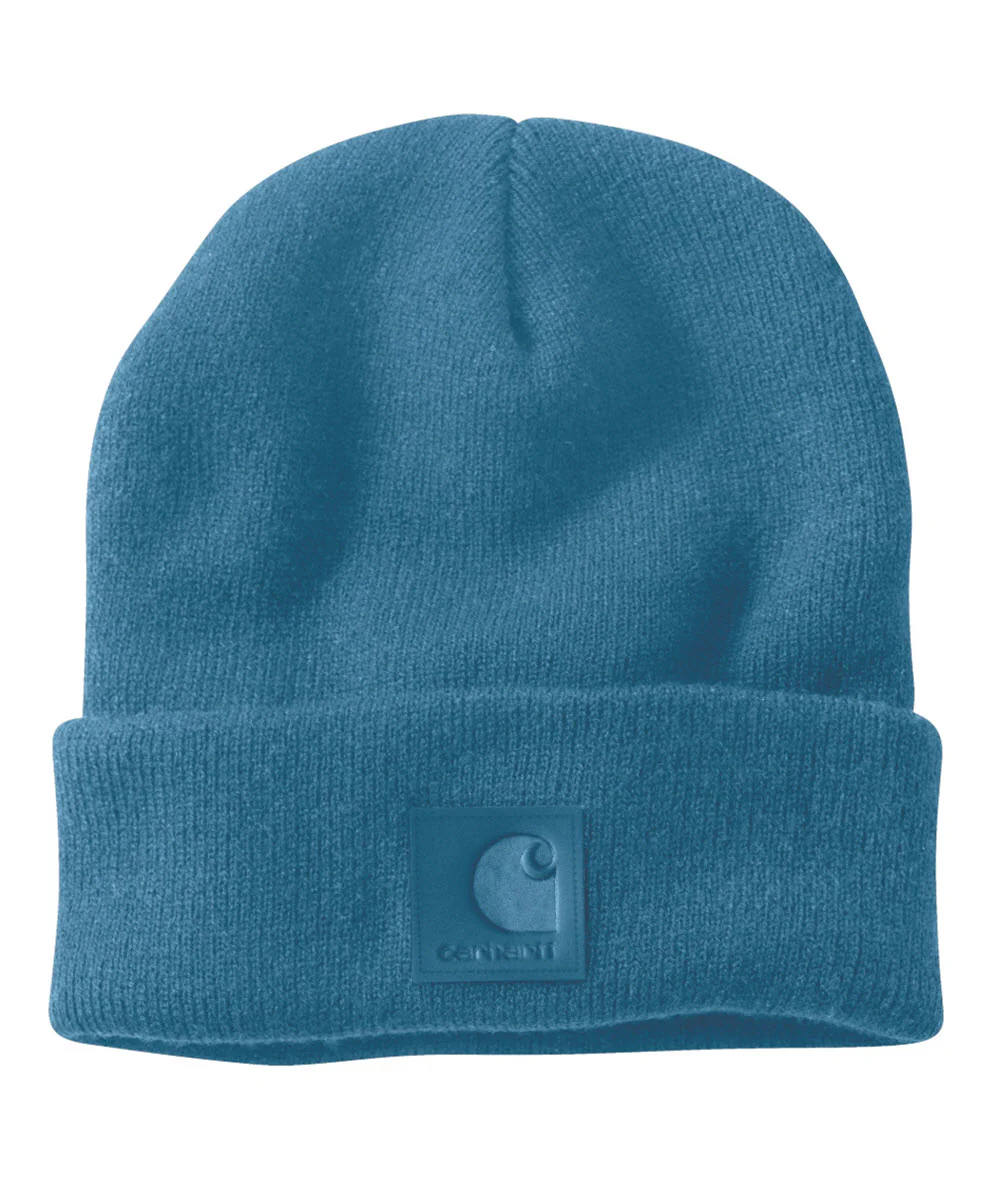 Carhartt Tonal Patch Beanie - Dark Tranquil Blue