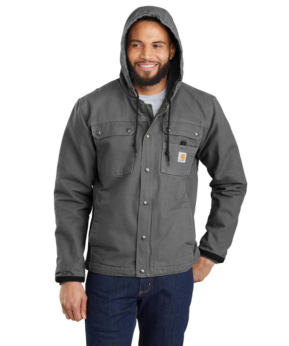 Carhartt Washed Duck Bartlett Jacket - Gravel - Image 3