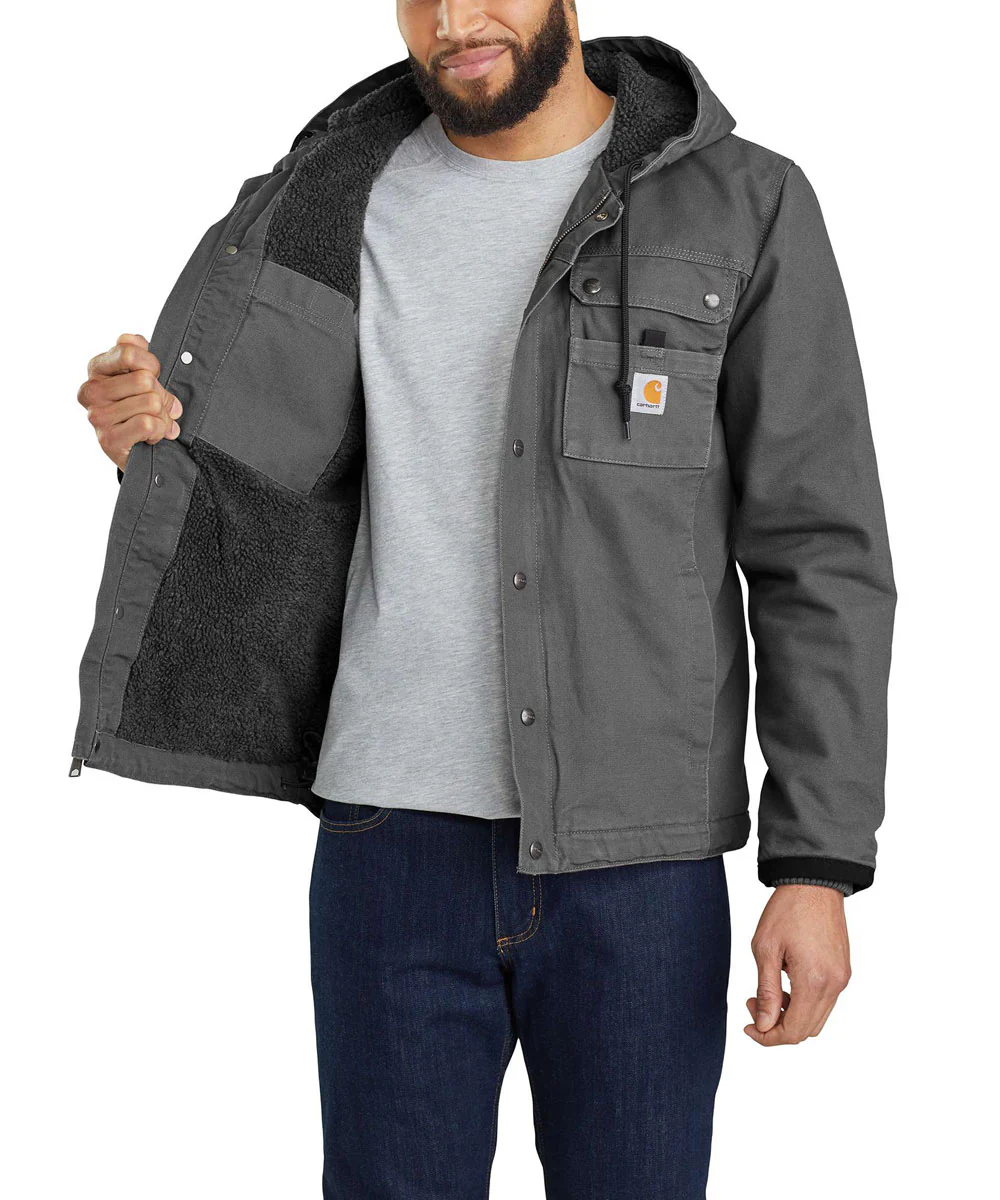 Carhartt Washed Duck Bartlett Jacket - Gravel - Image 5