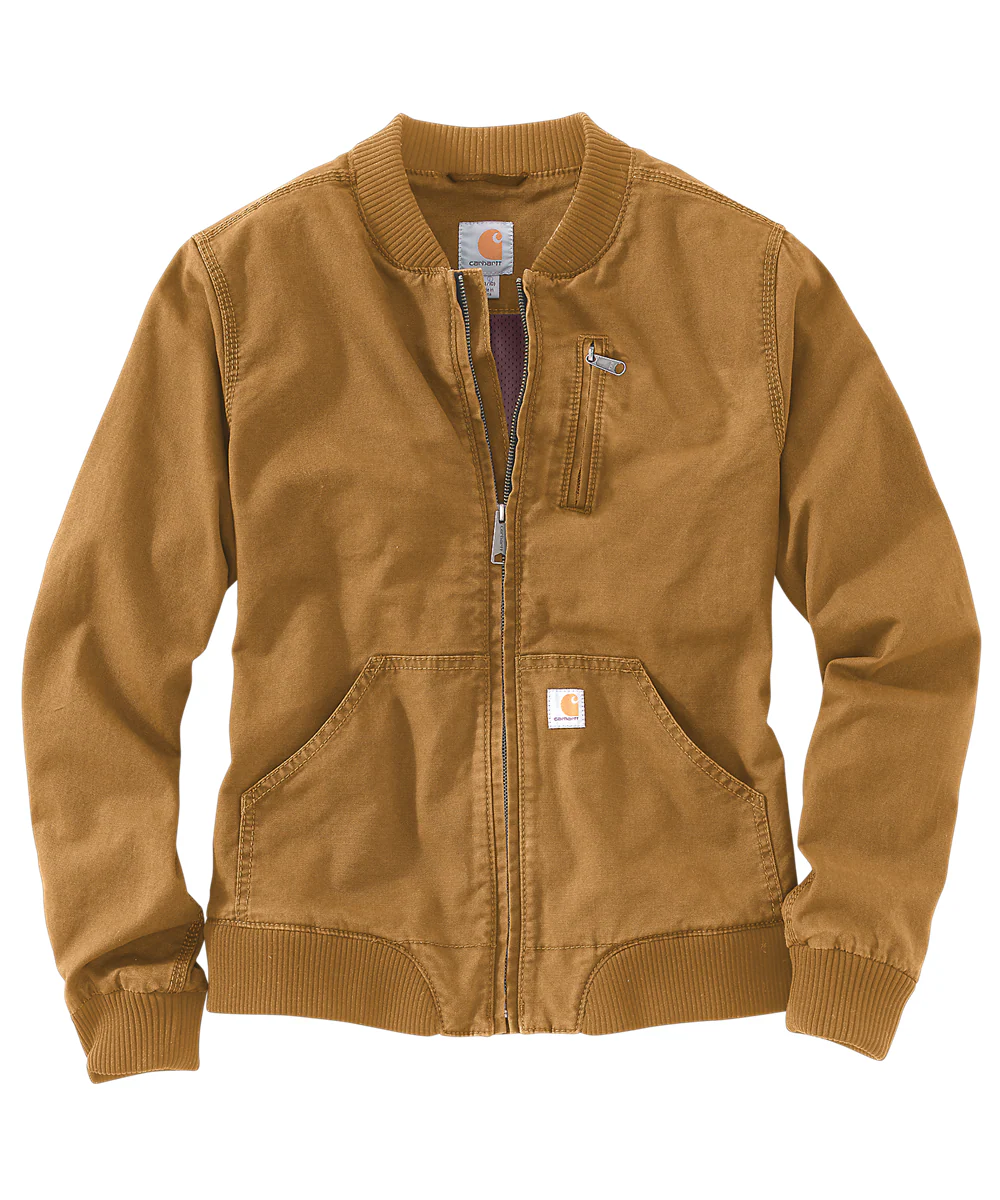 Carhartt Women's Canvas Bomber Jacket - Carhartt Brown - Image 2