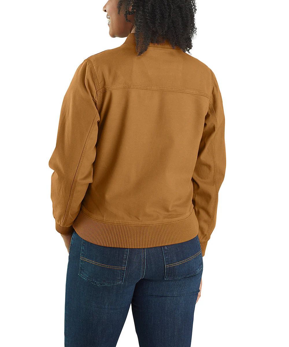Carhartt Women's Canvas Bomber Jacket - Carhartt Brown - Image 3
