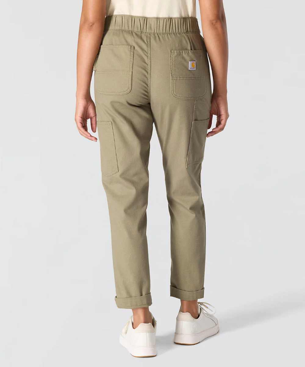 Carhartt Women's Force Ripstop Pants - Dusty Olive - Image 3