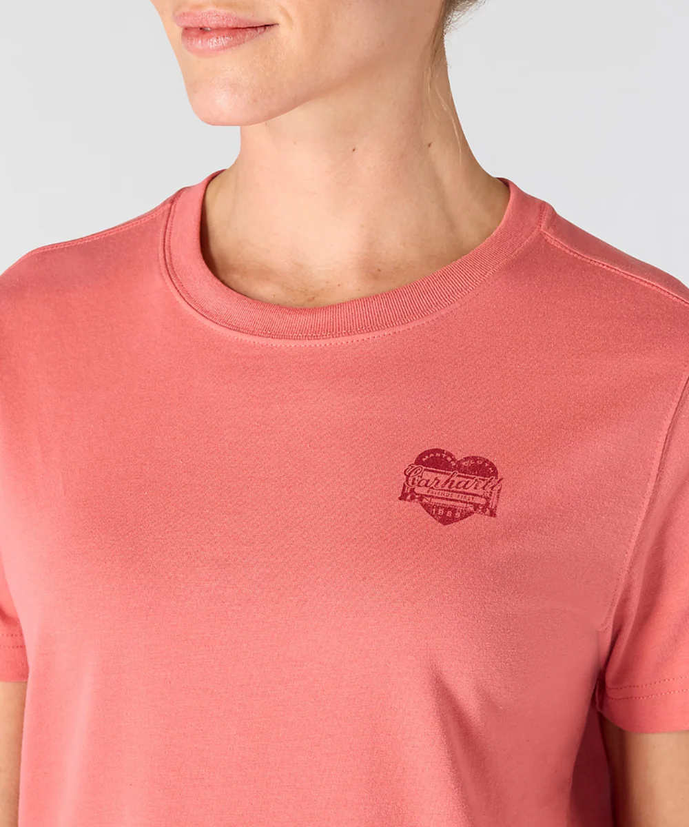 Carhartt Women's Irvine Heritage Heart T-shirt - Light Amber - Image 3