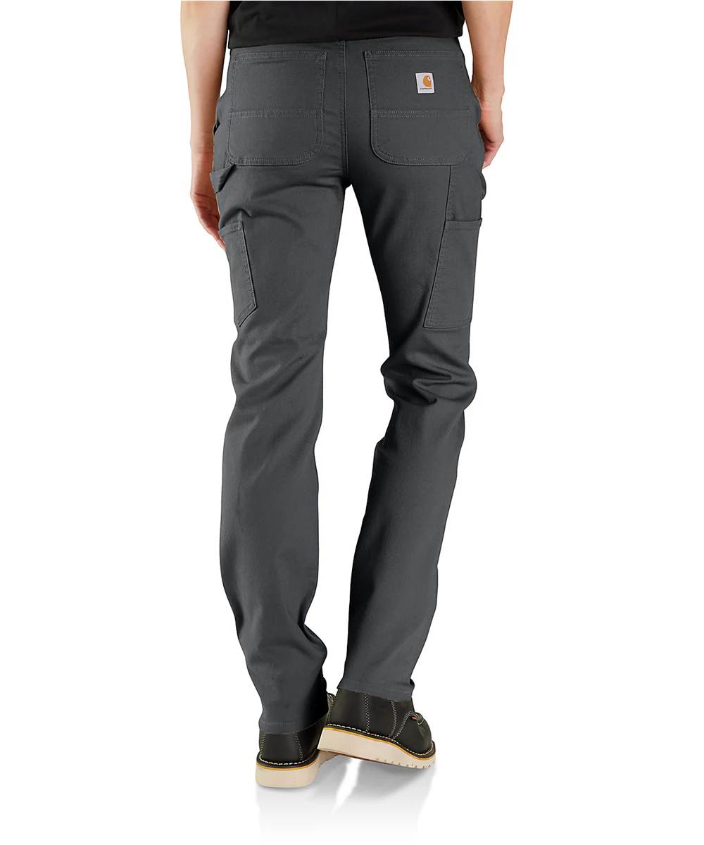 Carhartt Women's Relaxed Fit Canvas Work Pants - Shadow - Image 2