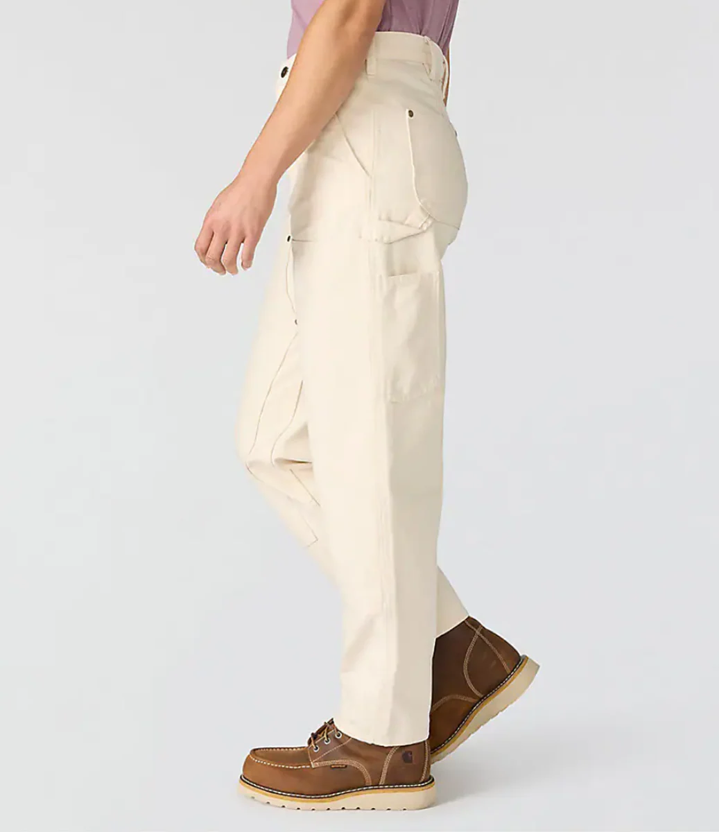 Carhartt Women's Vintage Double Front Canvas Pants - Undyed Ecru - Image 4