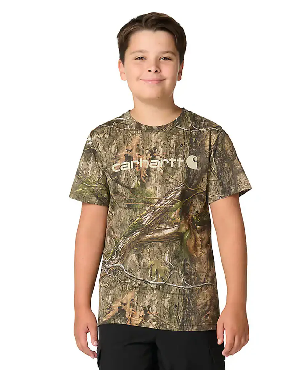 Carhartt Youth Short Sleeve Camo T-Shirt - Mossy Oak Camo