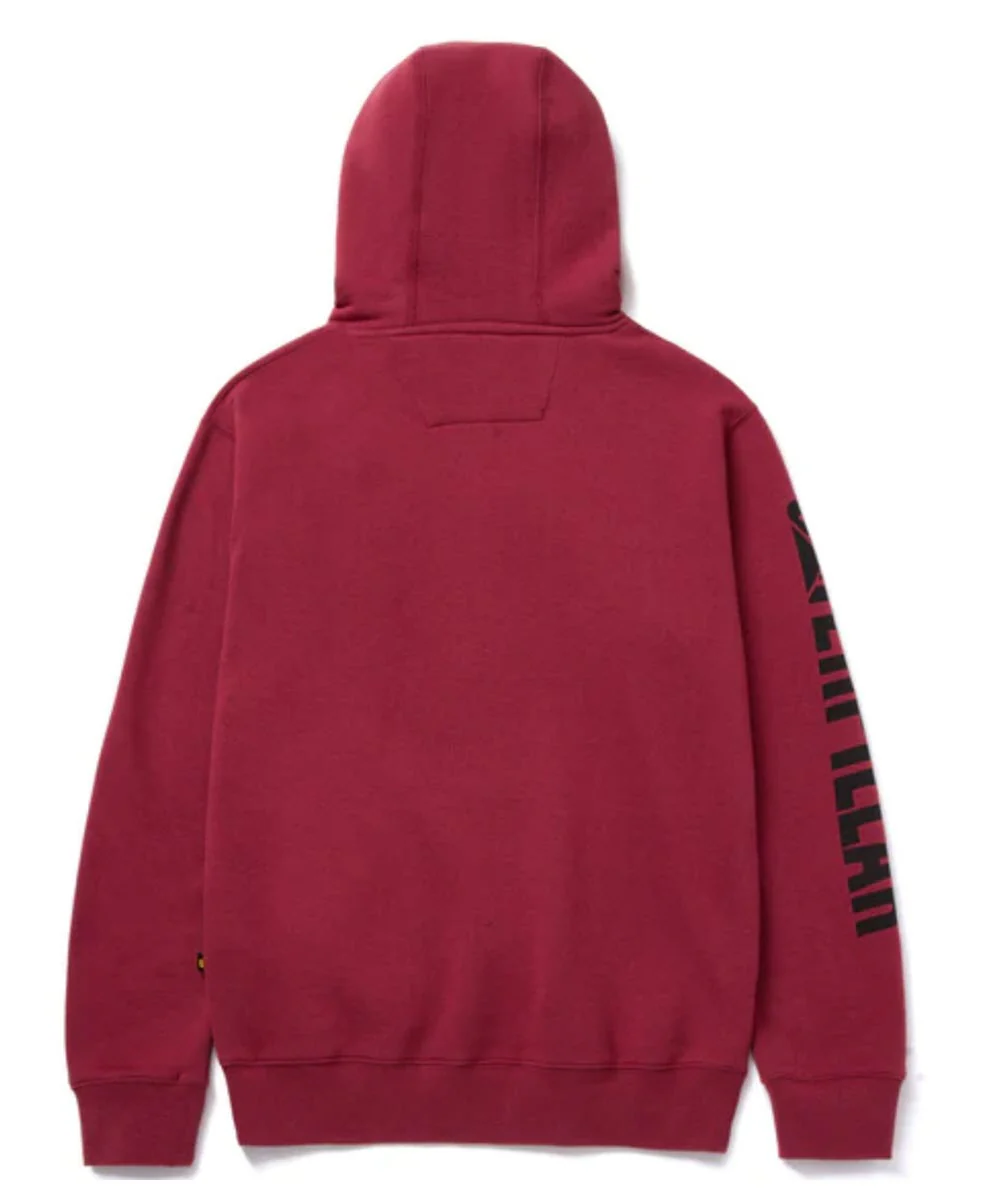 CAT Trademark Banner Hooded Sweatshirt - Brick - Image 2