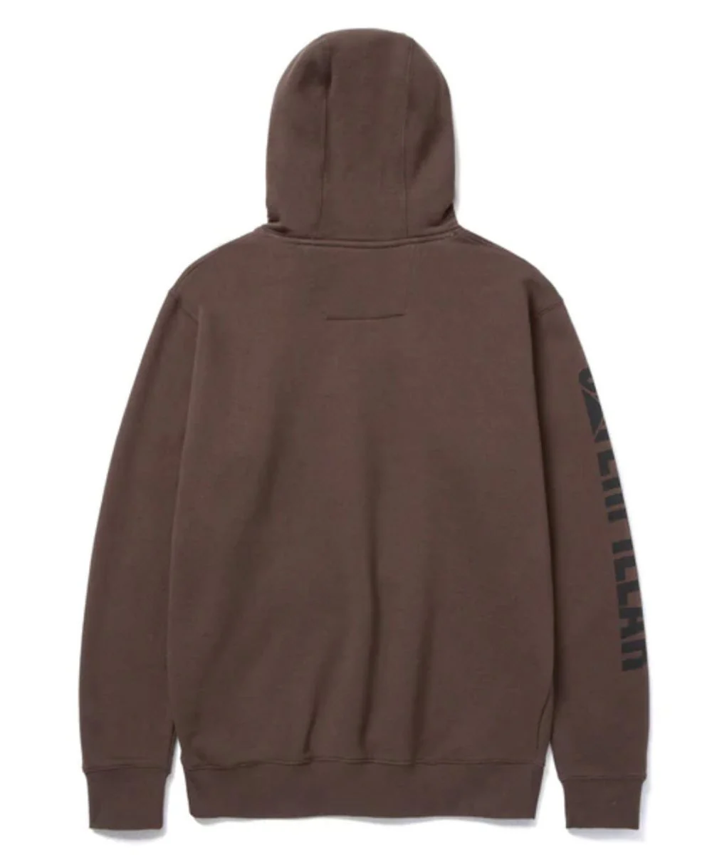 CAT Trademark Banner Hooded Sweatshirt - Coffee Bean - Image 2